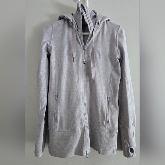 Lululemon Stride Jacket Size 6? Grey Luon - Picture 1 of 6
